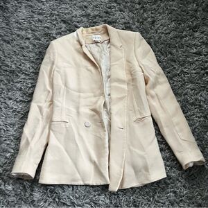 Reiss Penelope Italian textured single breasted suit blazer size 6